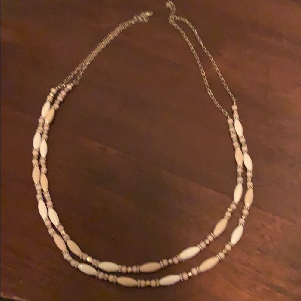 32” pink and gold necklace
